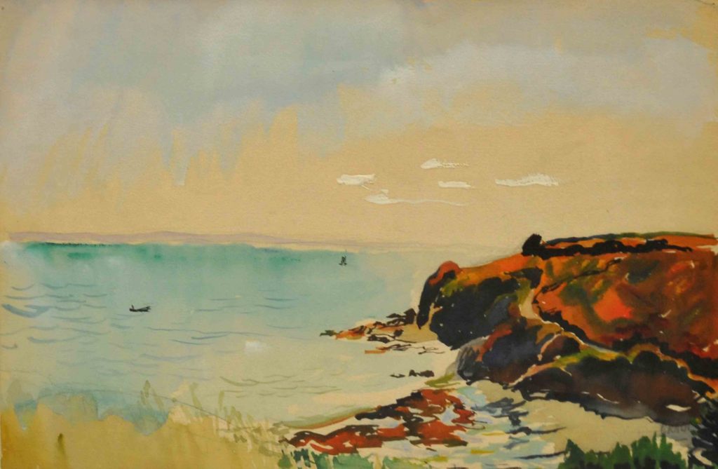 Pierre Grach - Bord de mer - 44x37