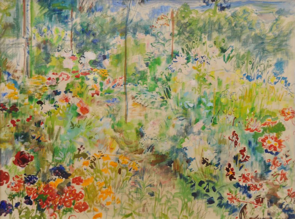 Pierre Grach - Jardin fleuri - 70x55