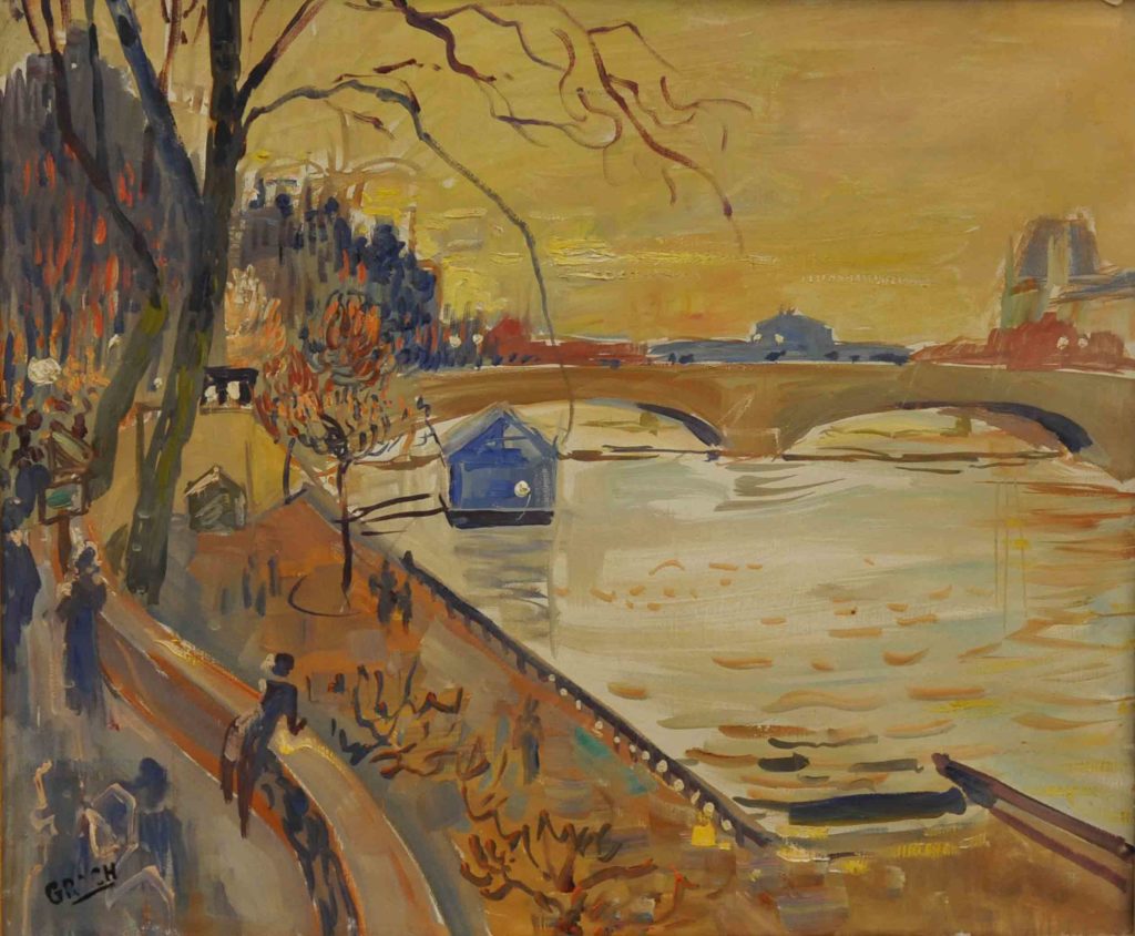 Pierre Grach - Les Quais de Paris - 46x55