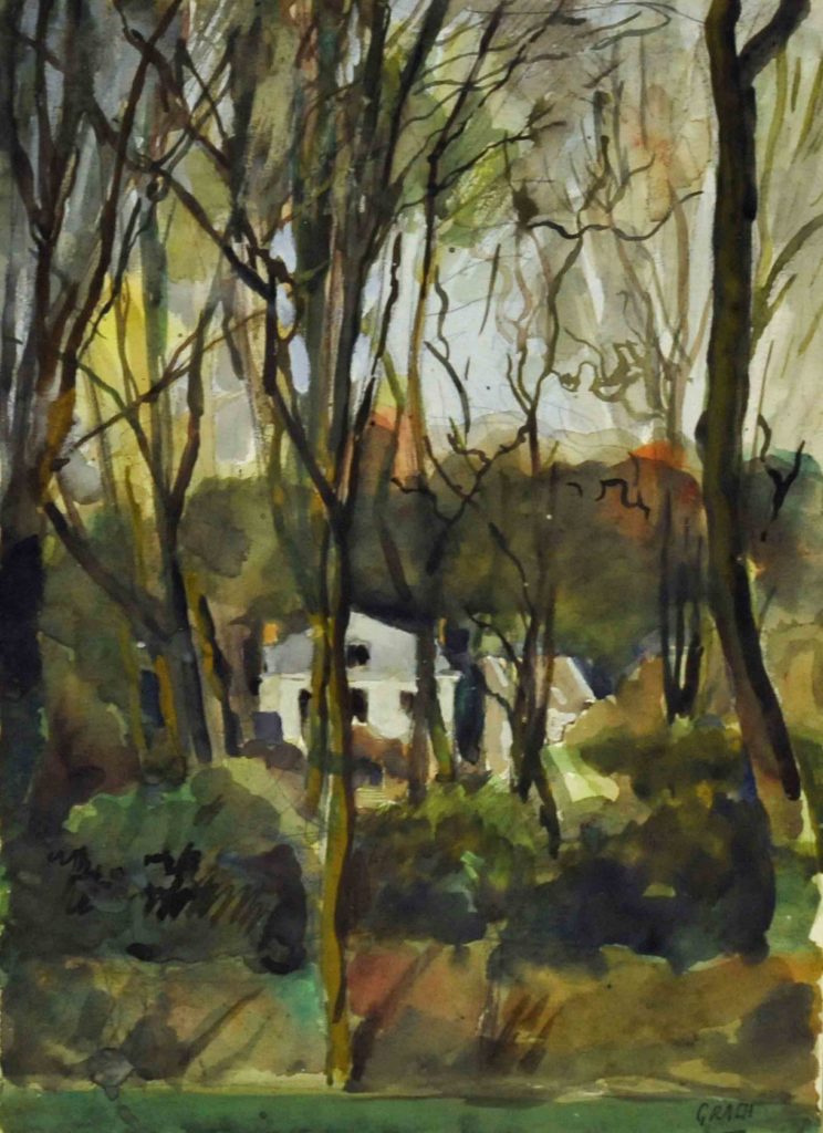 Pierre Grach - Maison dans les bois - 80x60