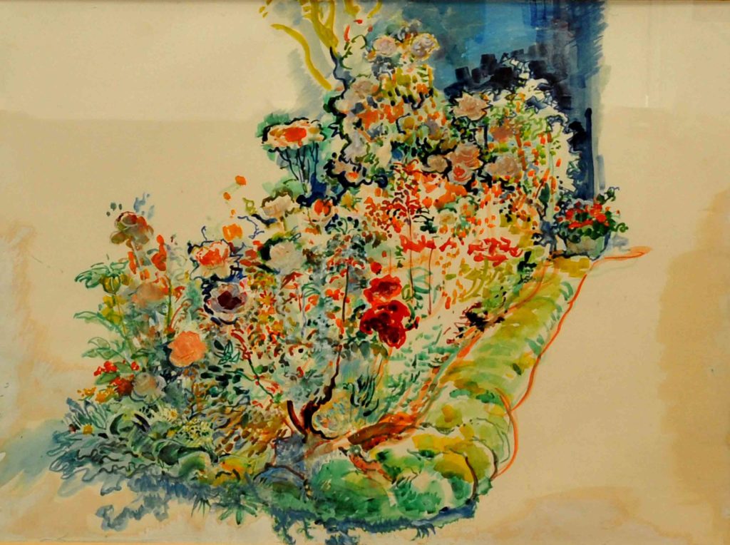 Pierre Grach - Parterre de fleurs - 80x70