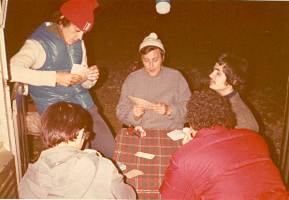 1970 - Eté à Cognin - Tarot avec Alain Cavelier, Francis Bertheuil, Marc Boggio, Sylvain Fouquet, Jacques Lamy