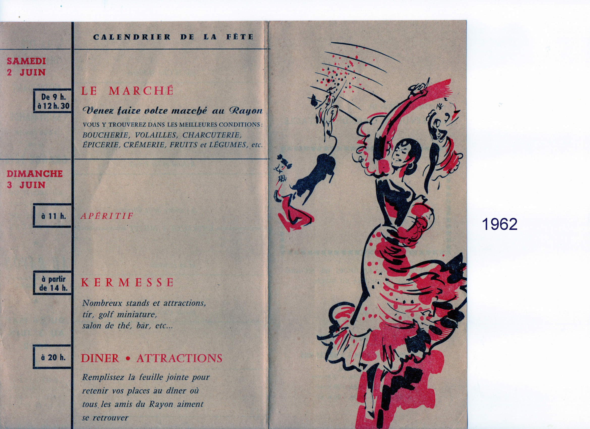 Affiche du Rayon 1962 (recto)