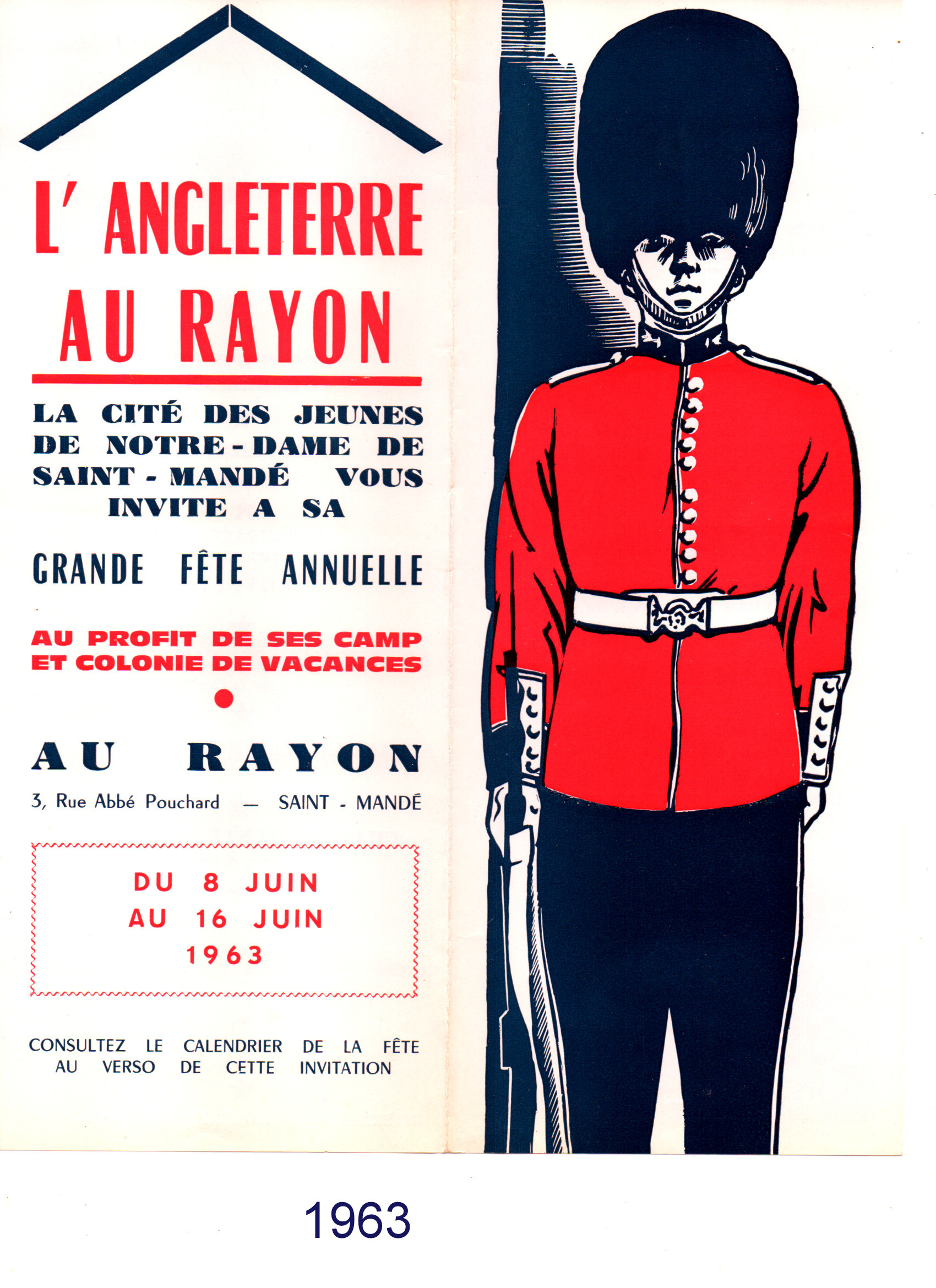 Affiche du Rayon 1963 (recto)