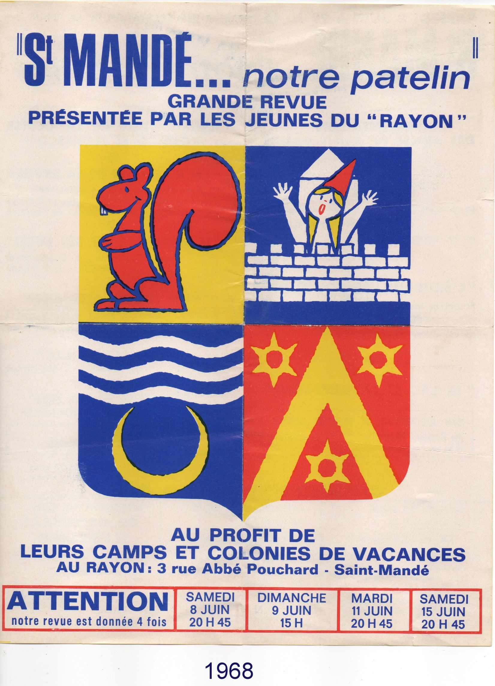 Affiche du Rayon 1968 (recto)