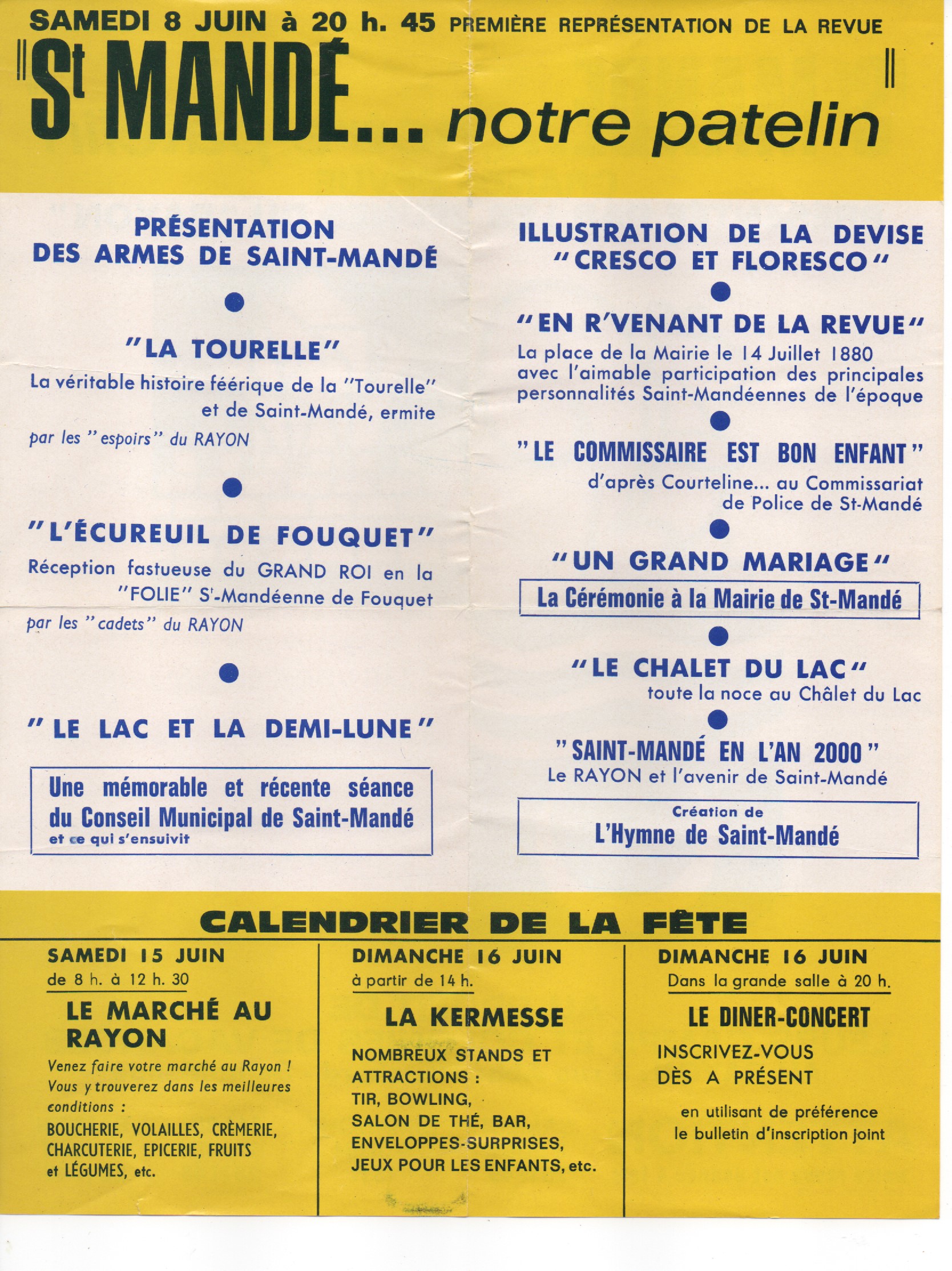 Affiche du Rayon 1968 (verso)