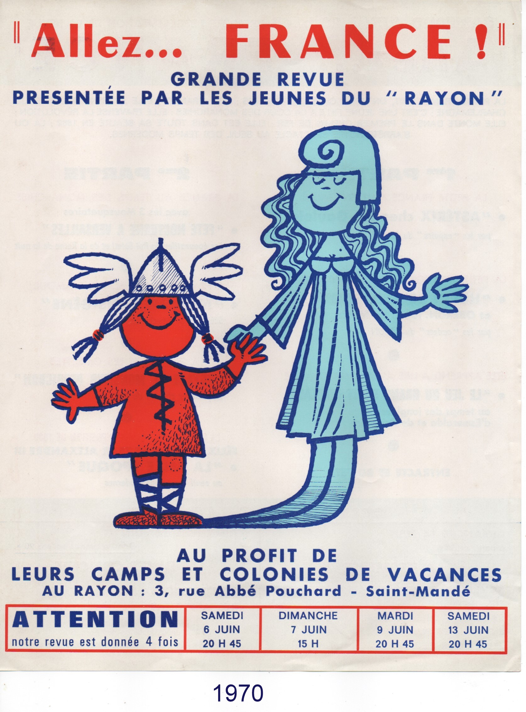 Affiche du Rayon 1970 (recto)