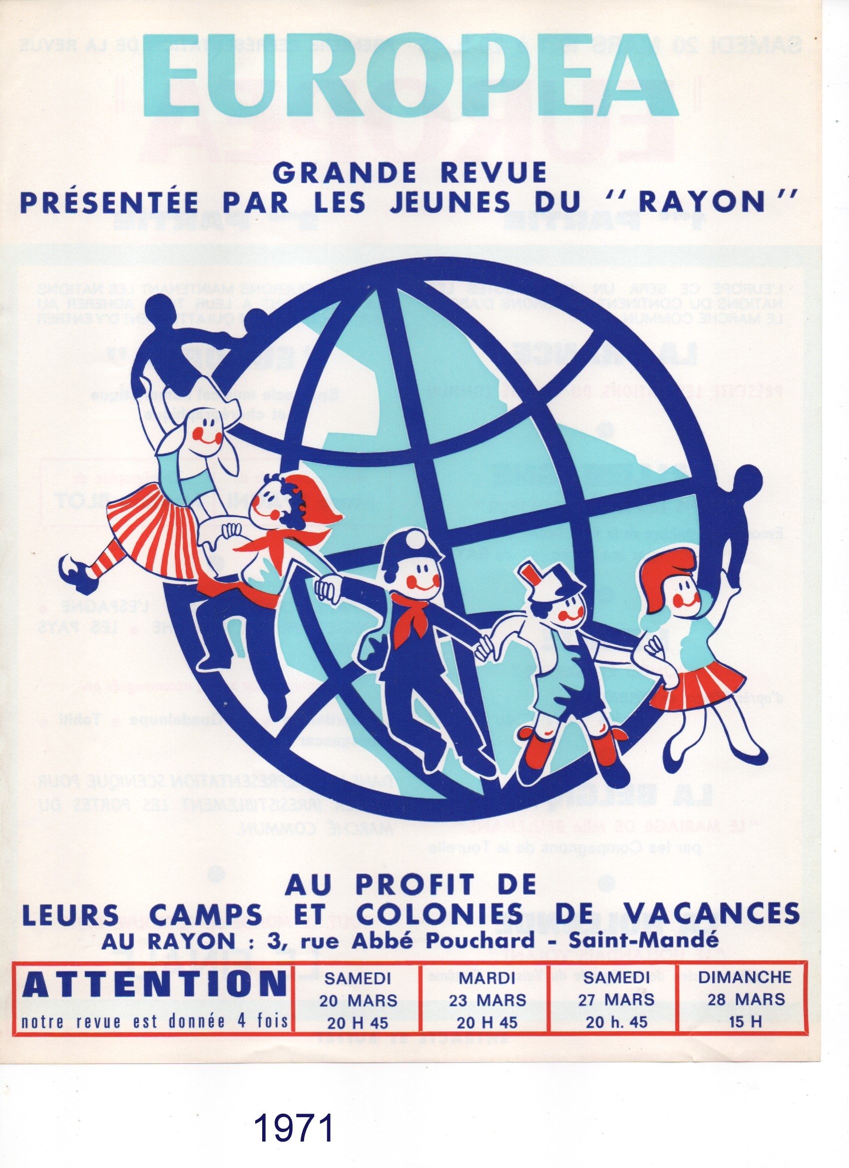 Affiche du Rayon 1971 (recto)